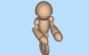 独轮机器人侧面