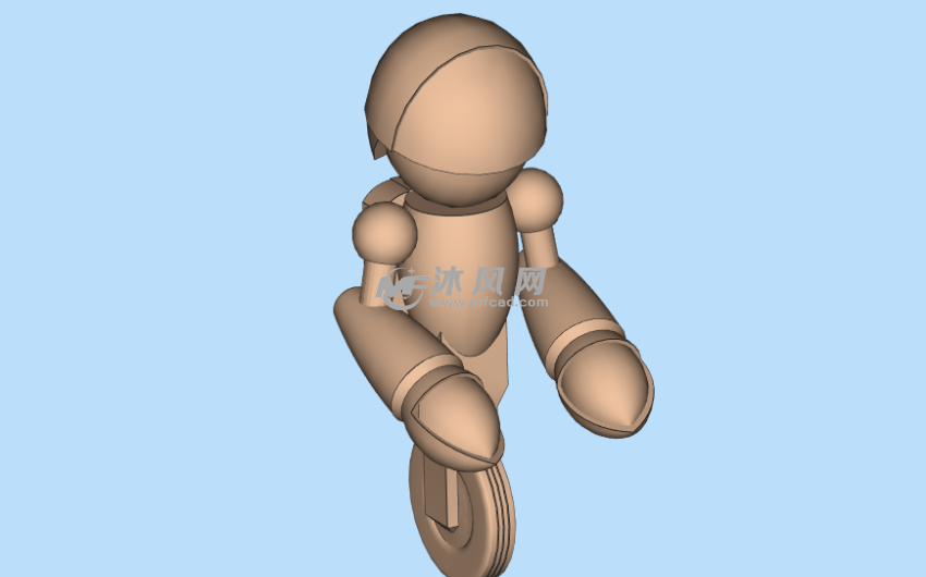 独轮机器人侧面