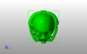  T-51头盔模型俯视图