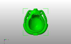  T-51头盔模型底视图