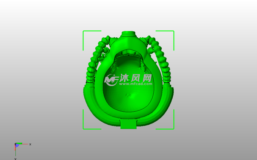  T-51头盔模型底视图