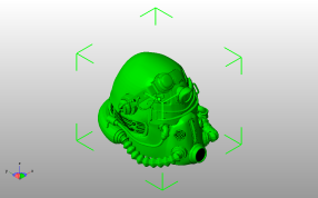  T-51头盔模型斜视图