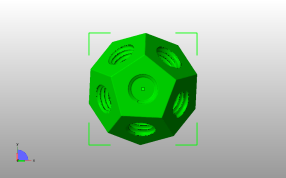  弹簧玩具模型拧轴俯视图