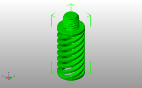  弹簧玩具模型斜视图