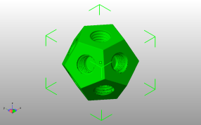  弹簧玩具模型拧轴斜视图