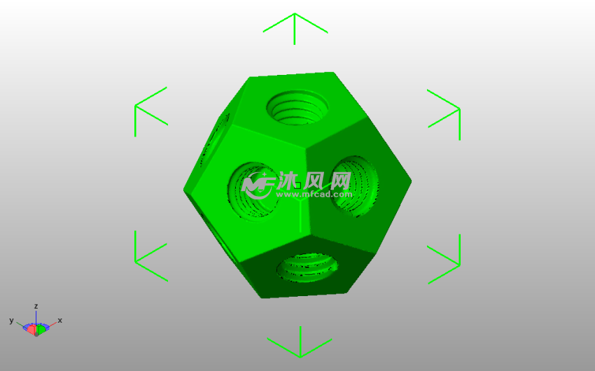  弹簧玩具模型拧轴斜视图