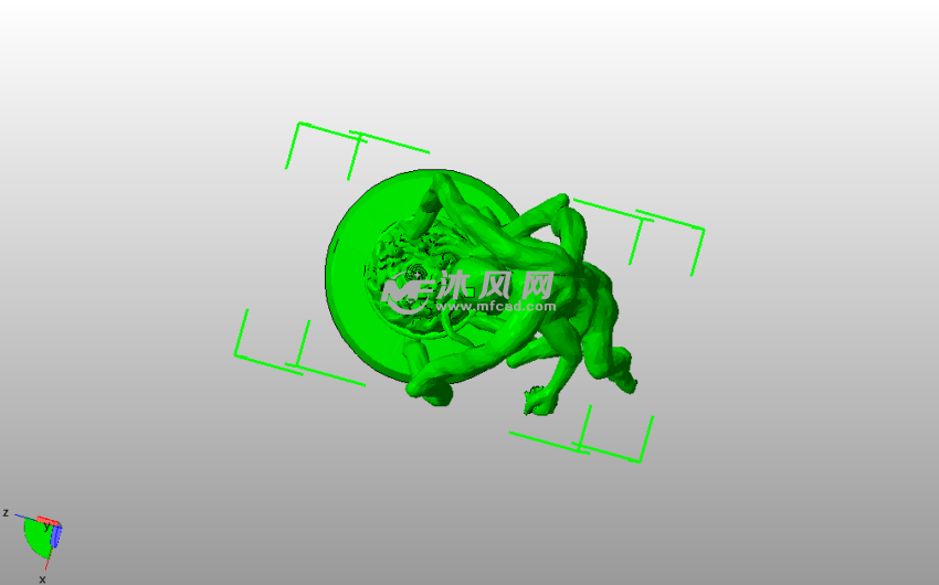 毒液人物模型俯视图