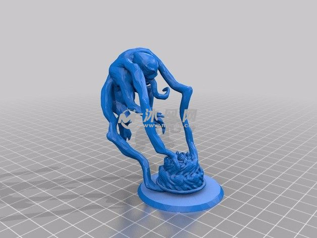 毒液人物模型斜视图