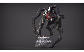 毒液人物模型主视图