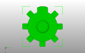 发动机模型底视图