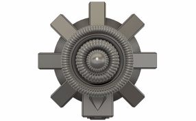 发动机模型俯视图