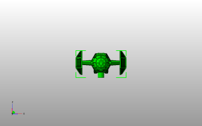 海盗飞船模型主视图