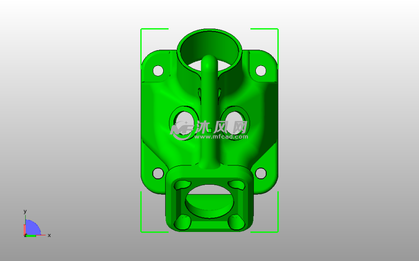 航拍摄像头支架俯视图