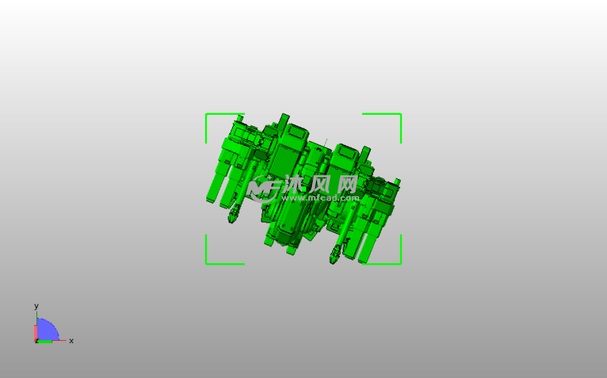 机器狗模型俯视图