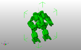 机器狗模型斜视图