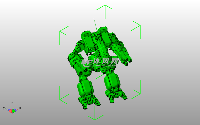 机器狗模型斜视图