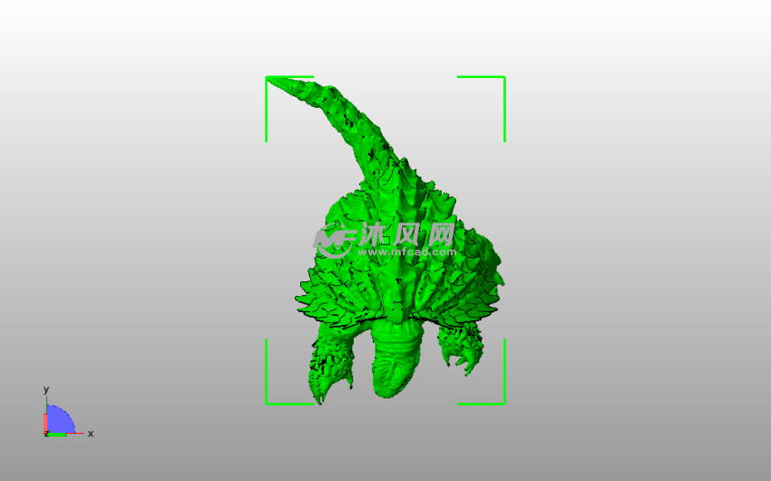 加美拉模型俯视图