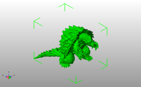 加美拉模型斜视图