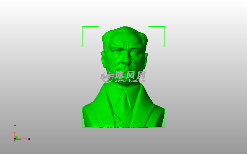 酒店经理半身像主视图