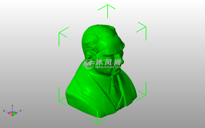 酒店经理半身像斜视图