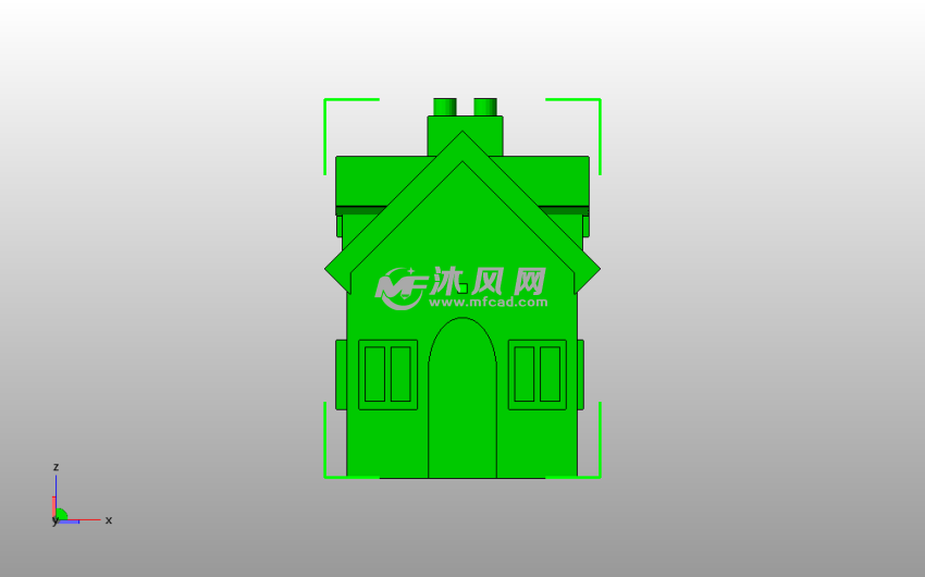 可爱的小房子主视图