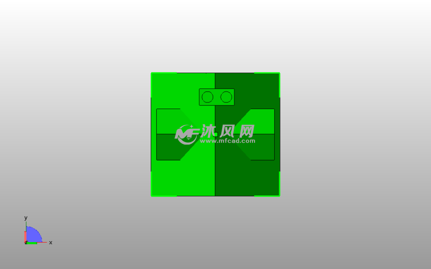 可爱的小房子俯视图