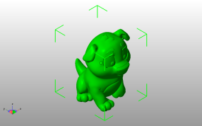 可爱的小狗斜视图