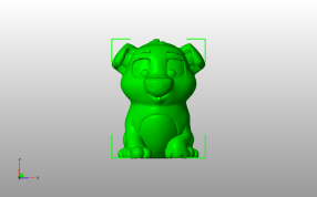 可爱的小狗主视图