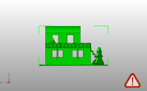 两层小房子主视图