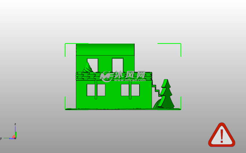 两层小房子主视图