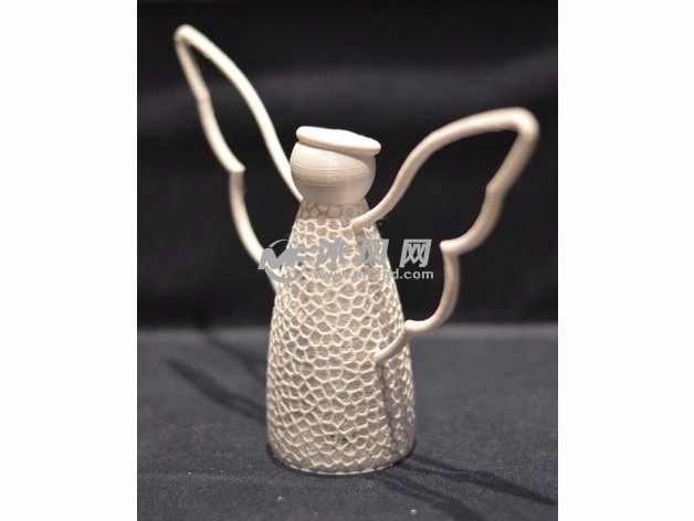 镂空雪人灯罩左侧视图