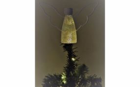 镂空雪人灯罩实物图