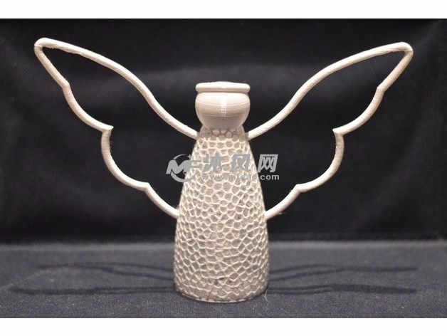 镂空雪人灯罩主视图