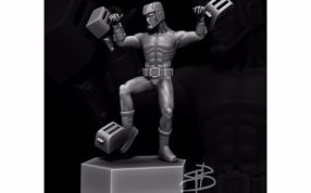 面包机人物雕像效果图