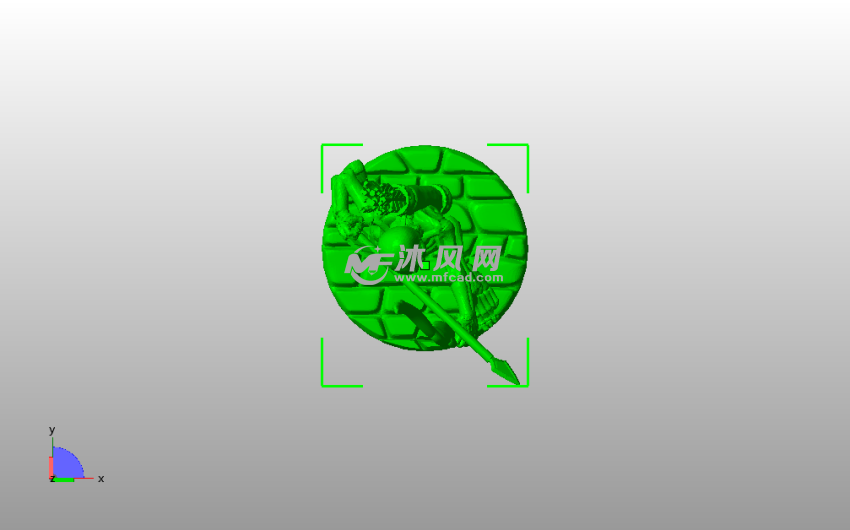 射箭骷髅人俯视图