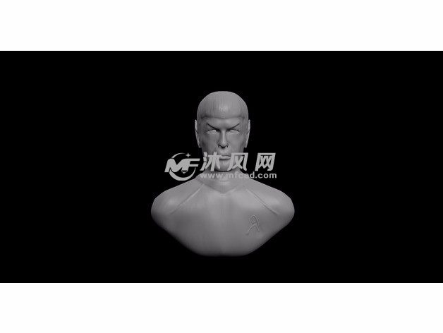 斯波克半身像效果图