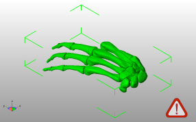 3D指骨模型斜视图