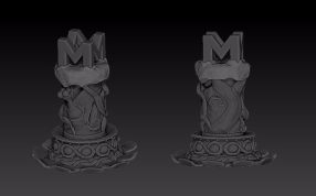 Melo装饰摆件效果图