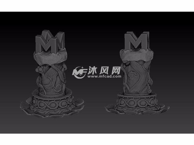 Melo装饰摆件效果图