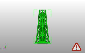 埃菲尔铁塔侧视图