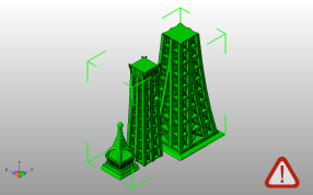 埃菲尔铁塔斜视图