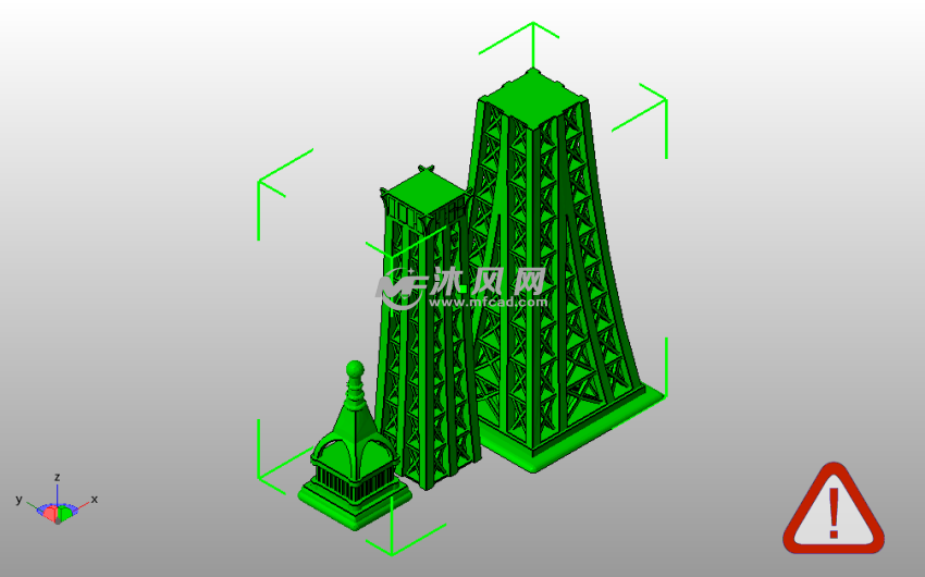 埃菲尔铁塔斜视图
