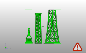 埃菲尔铁塔主视图