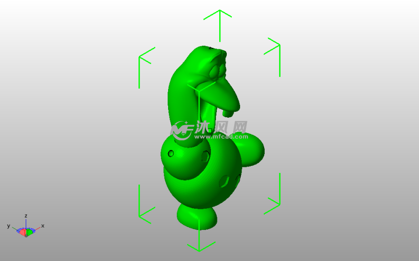 奥拉夫-雪宝斜视图