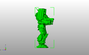 变形金刚模型侧视图