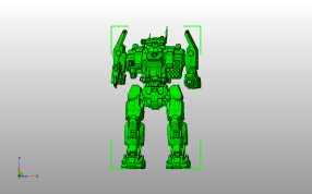 变形金刚模型主视图