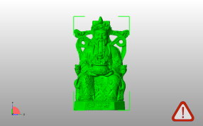财神3D模型主视图