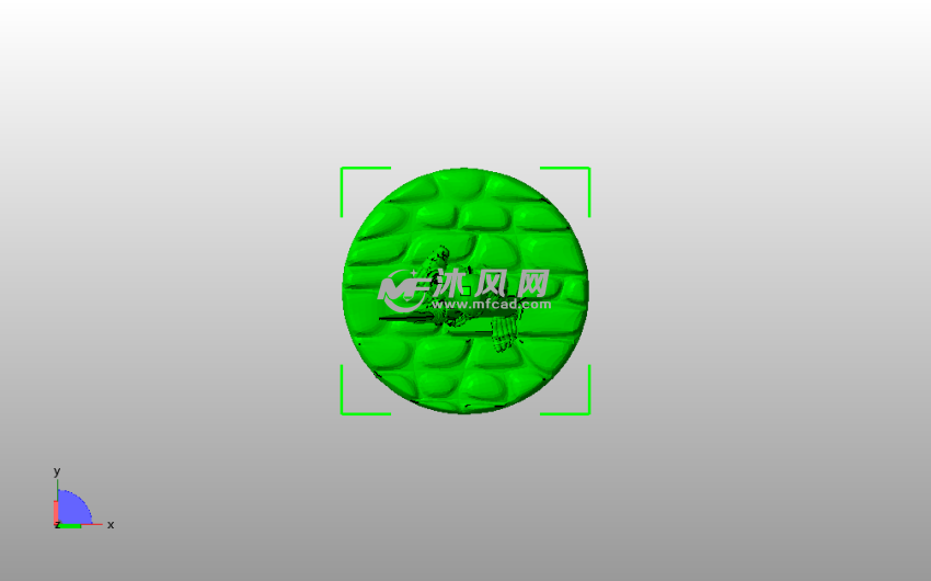 持矛骷髅人俯视图