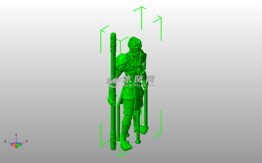 大圣归来模型斜视图