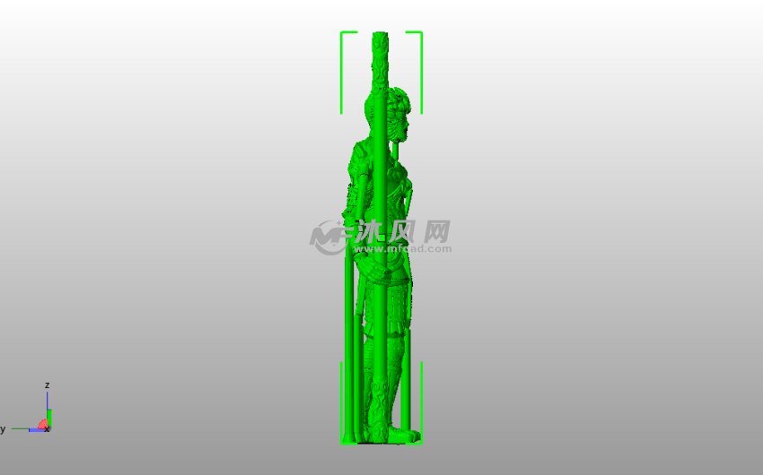 大圣归来模型侧视图